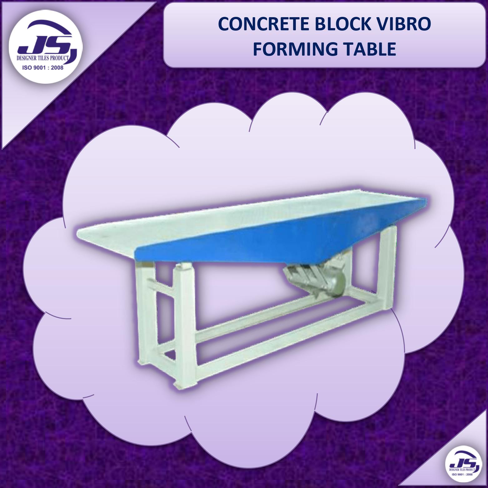CONCRETE BLOCK VIBRO FORMING TABLE